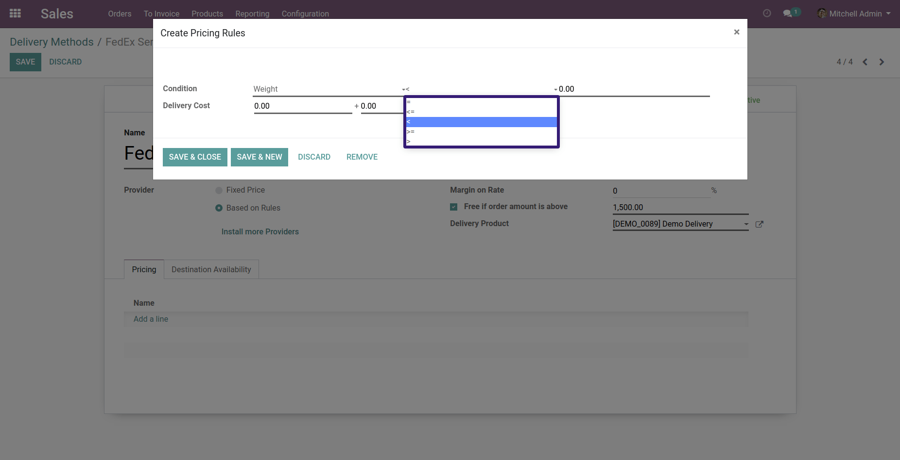 Create Pricing Rules In Odoo