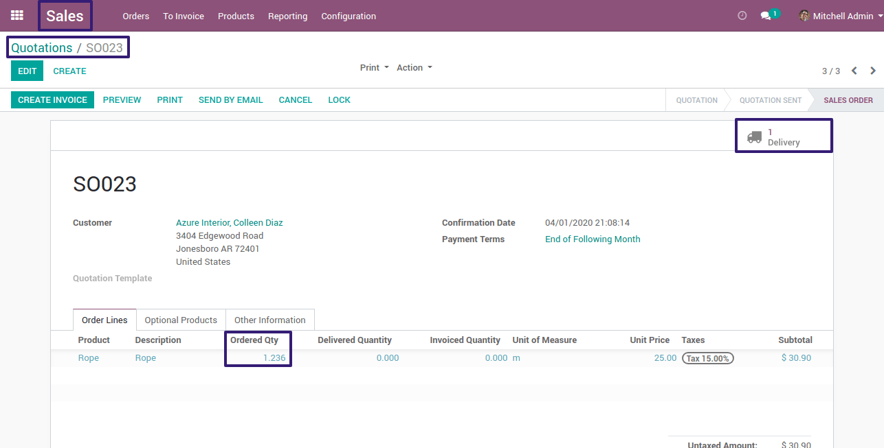 Quotation In Odoo 