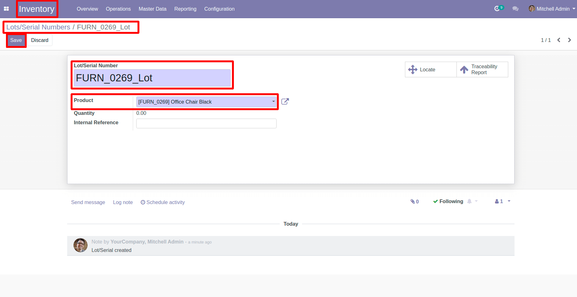 Create New Lot/Serial Record in Odoo Create New Lot/Serial Record in Odoo