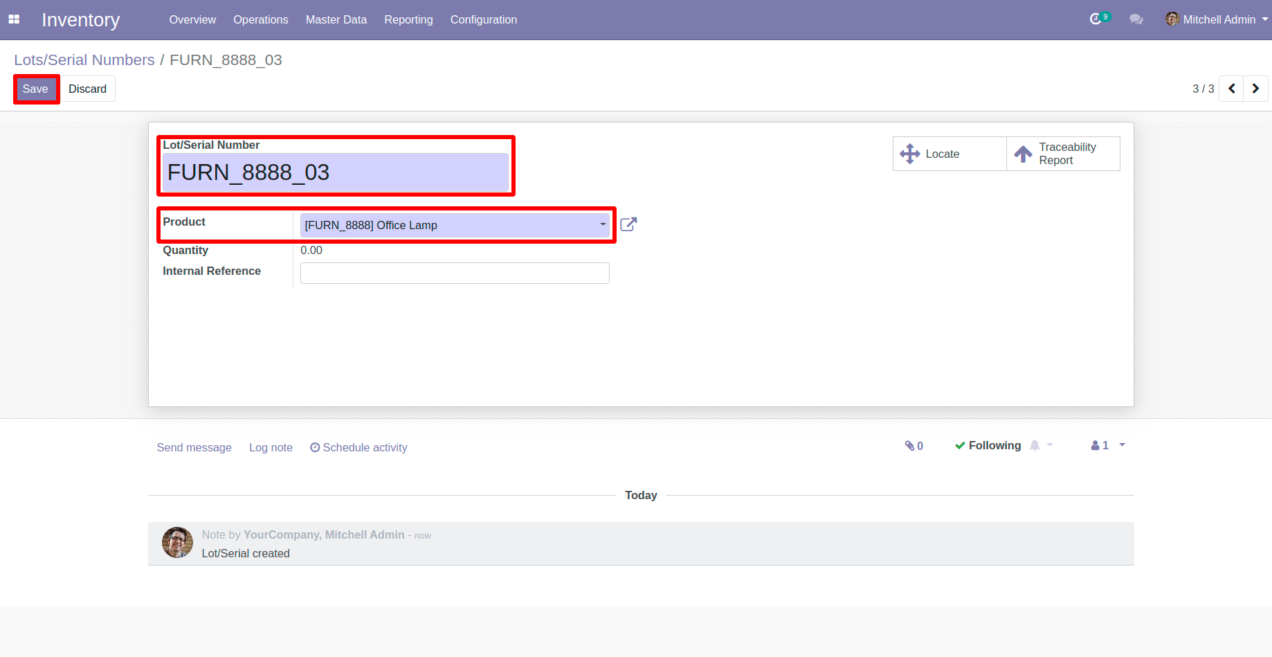 Create New Lot/Serial Record in Odoo Create New Lot/Serial Record in Odoo