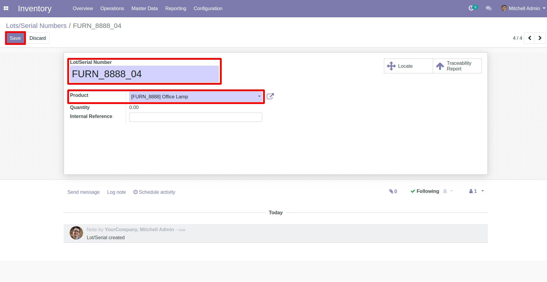 Create New Lot/Serial Record in Odoo Create New Lot/Serial Record in Odoo