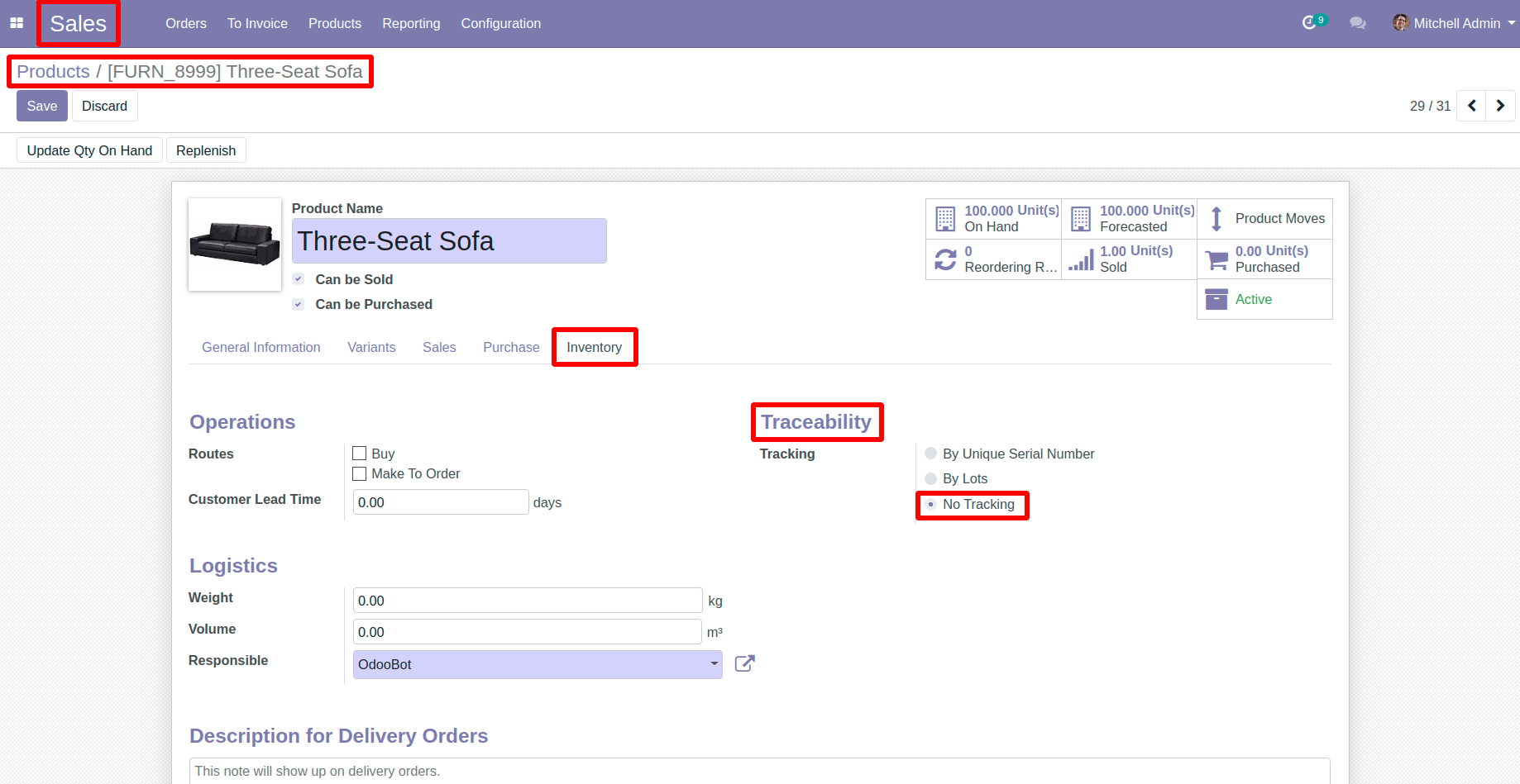 Goto Inventory in Products in Odoo Goto Inventory in Products in Odoo
