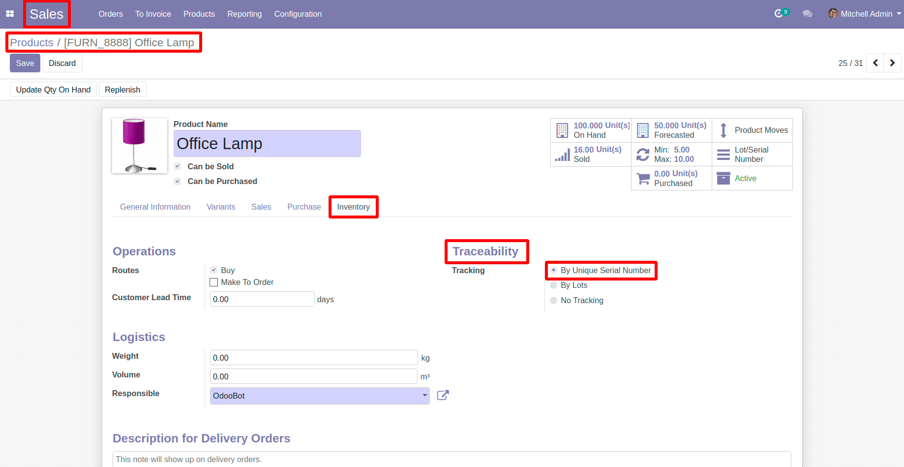 Goto Inventory Tab in Products in Odoo Goto Inventory Tab in Products in Odoo