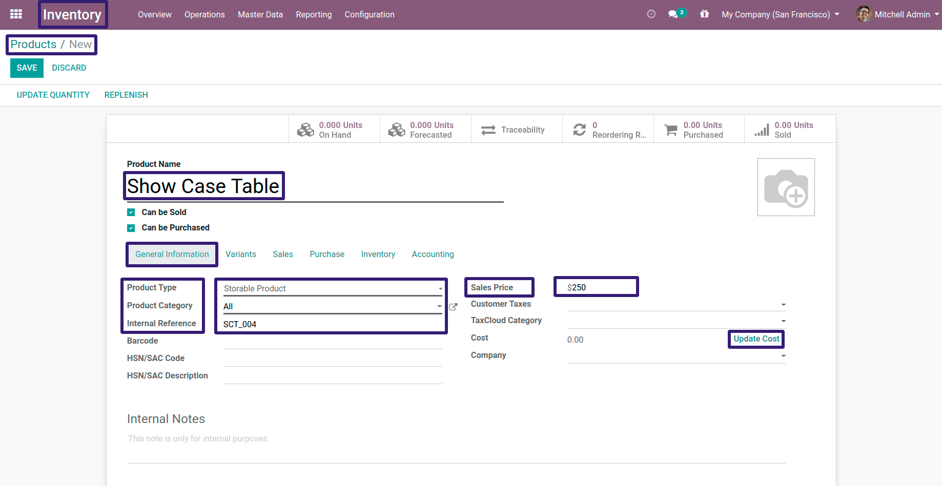 Click On Update Cost in Product in odoo13 Click On Update Cost in Product in odoo13
