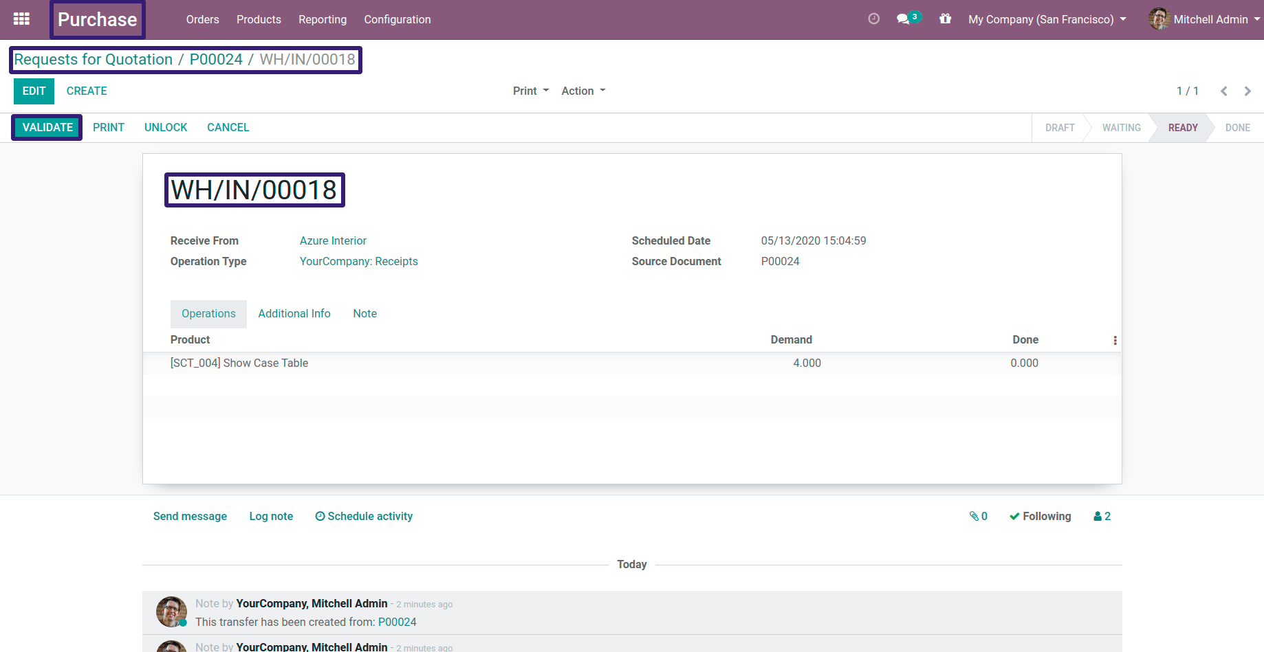 Click On Validate Button in odoo13 Click On Validate Button in odoo13