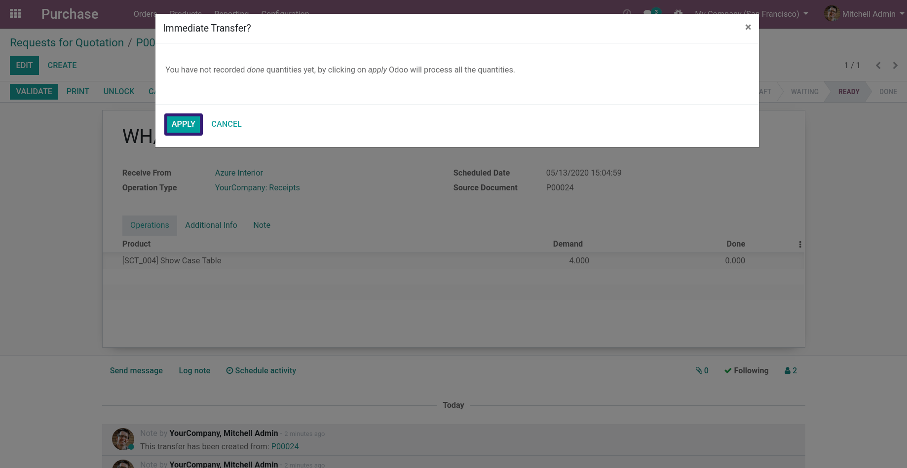 After Click on Validate Open Popup and Click on Apply Button After Click on Validate Open Popup and Click on Apply Button