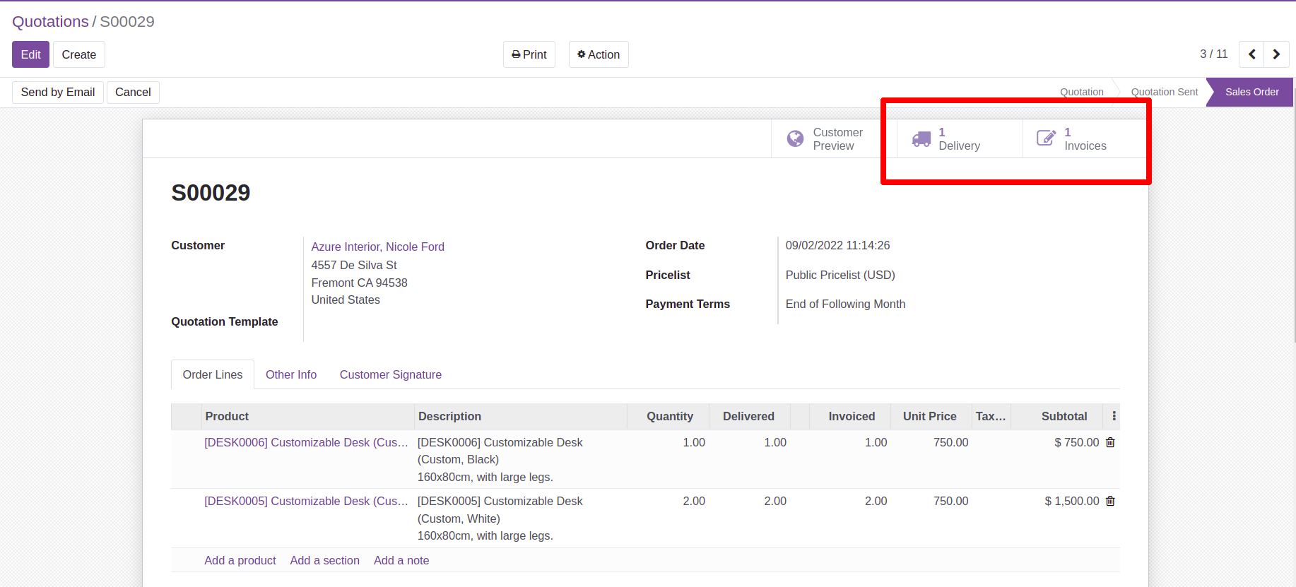 Sales order confirm Sales order confirm