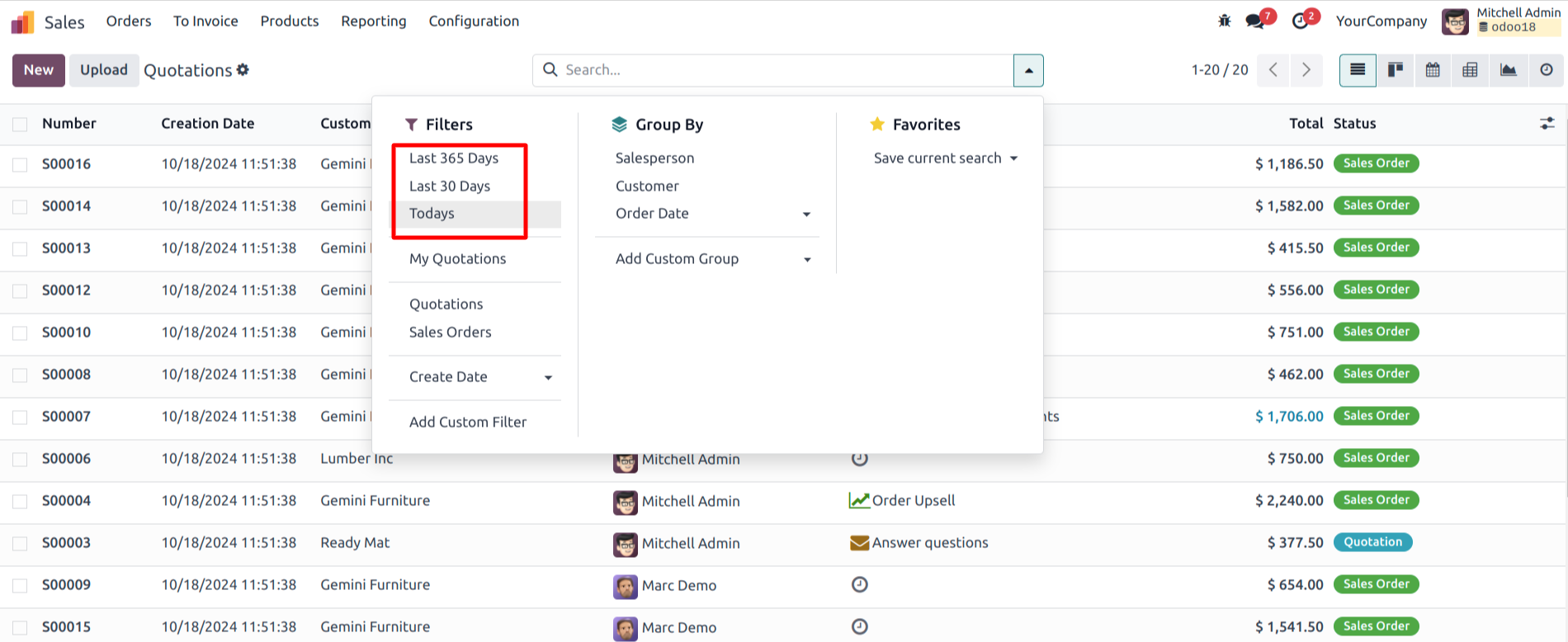 Filter Quotation with Dynamic Filter Filter Quotation with Dynamic Filter
