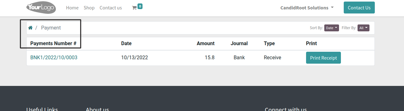 Explore Payment Receipts Explore Payment Receipts