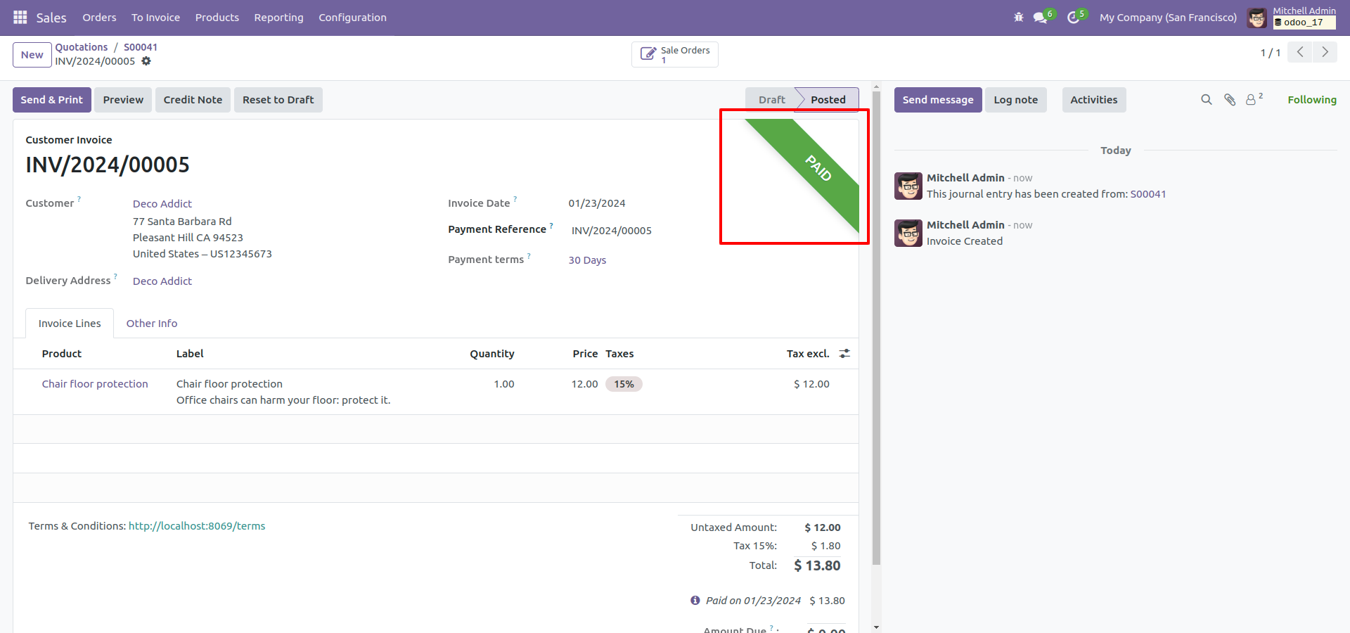 Indicates the status of an invoice Indicates the status of an invoice