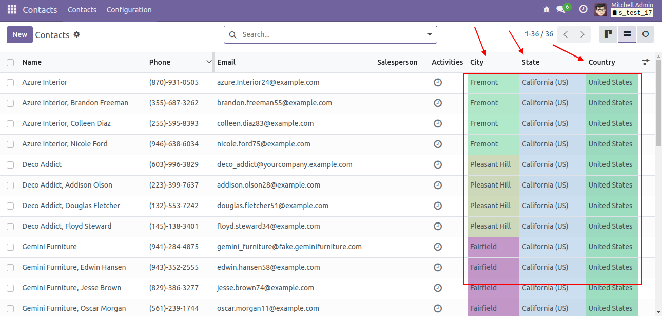 Duplicate fileds List view Duplicate fileds List view