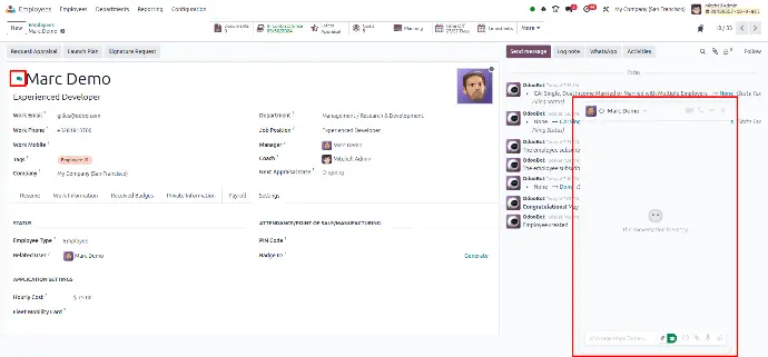 Widget : hr_employee_chat 