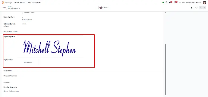 Widget : signature 