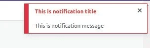 Danger Notification Danger Notification