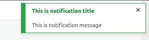 Success Notification Success Notification