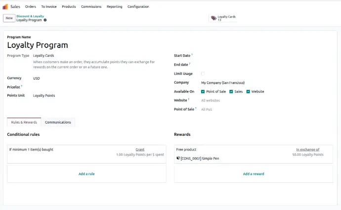 Odoo Sales