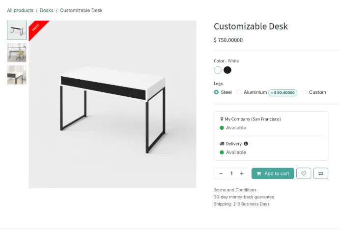 Odoo eCommerce