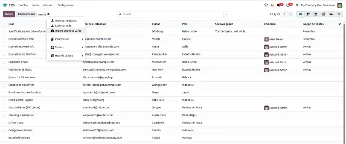 Odoo CRM and Marketing