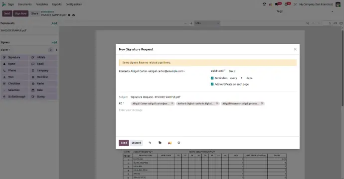 Odoo eSign