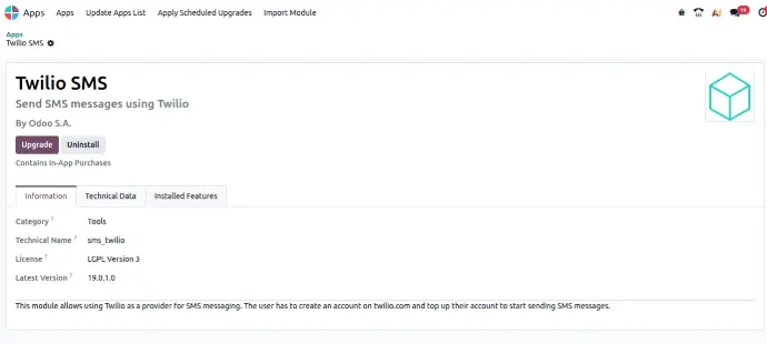 Odoo In-app Purchases