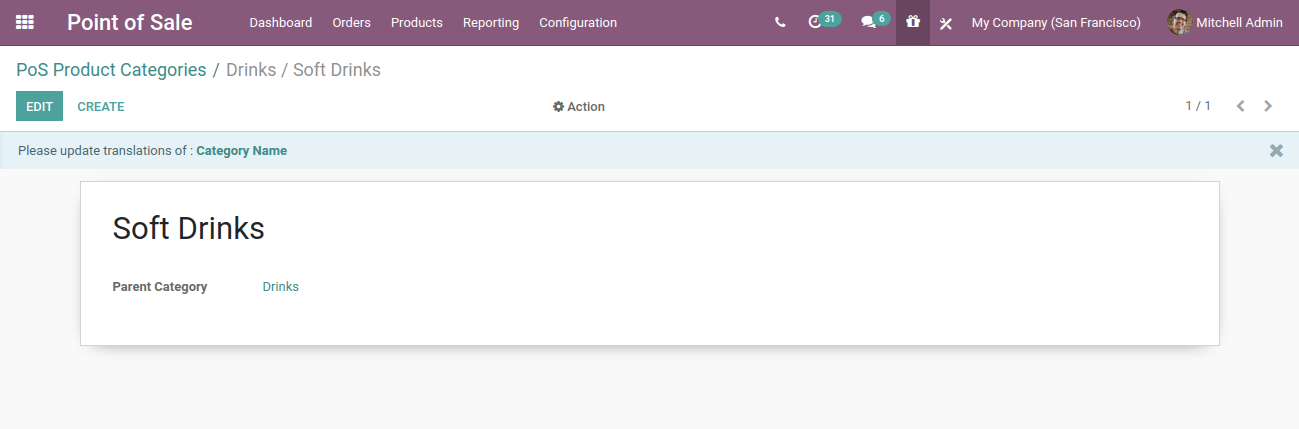 Product configuration in POS In Odoo 14