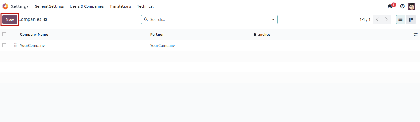 Companies Creation